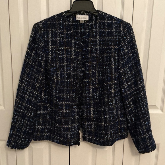 Calvin Klein Women’s Tweed Jacket - Picture 1 of 5